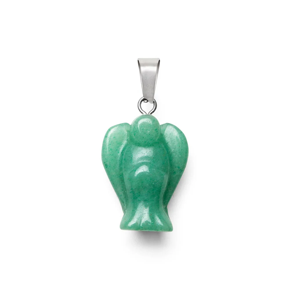 Amazoniet Hanger - Groene Beschermengel - Edelsteen Engeltje - Kalmering
