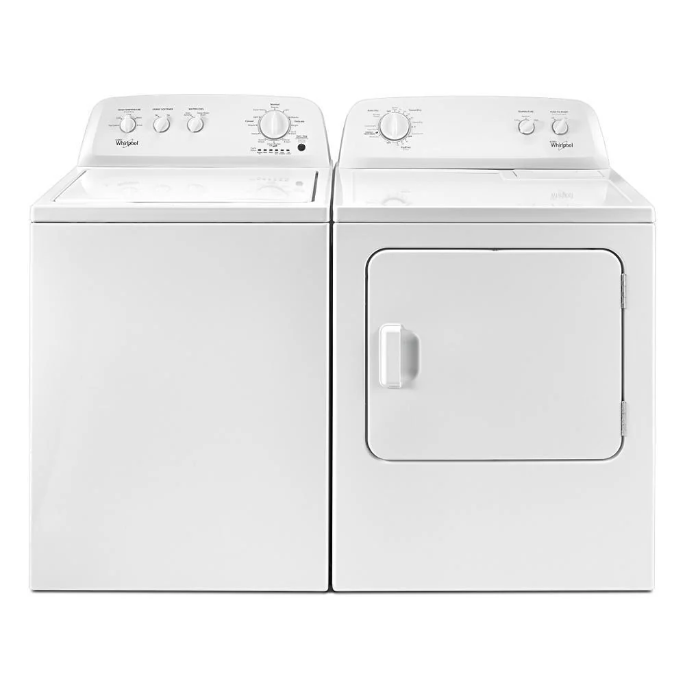 2025 Whirlpool WTW4616FW Bovenlader Wasmachine van 3,5 Kubieke Voet met Diep Water