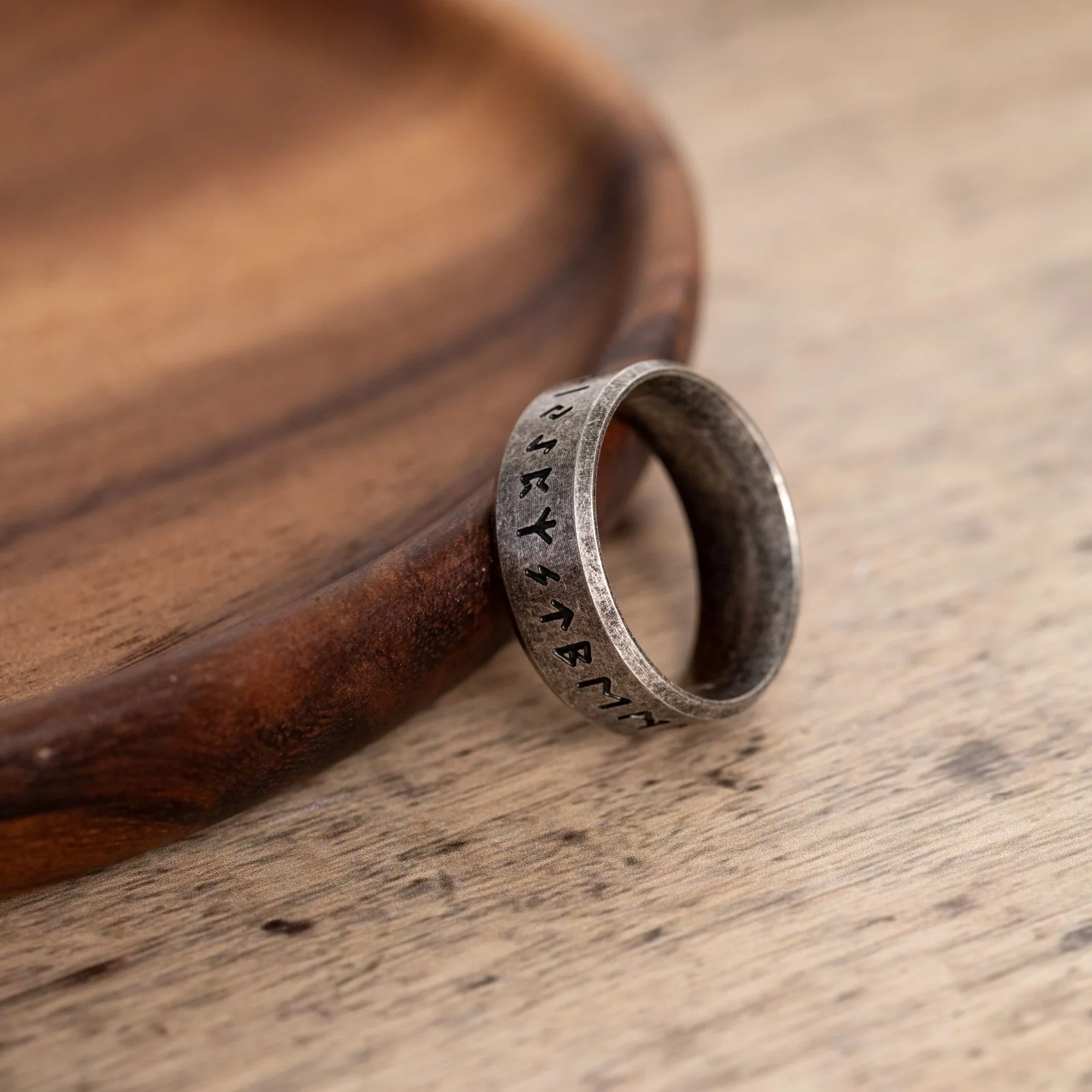 Noorse Runen Ring - Viking Runenschrift - Nordic Runes - RVS