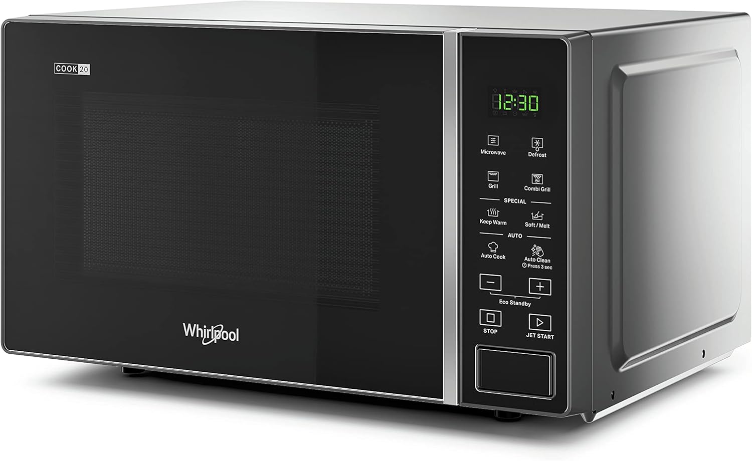 Whirlpool MWP 203 W Forno a Microonde + Grill, 20 litri, Bianco, con Griglia alta