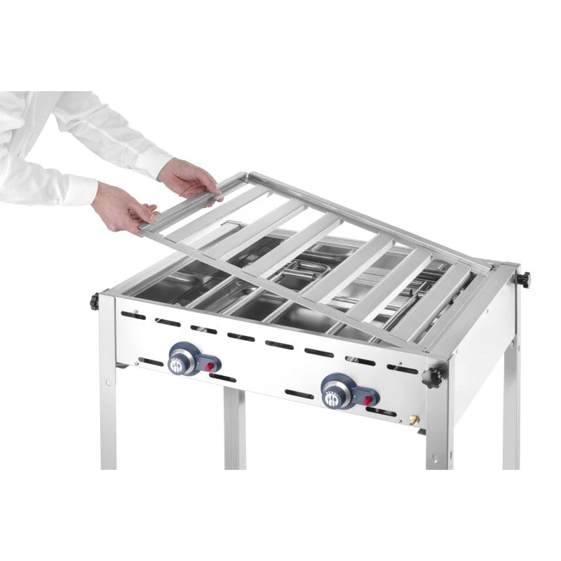 HENDI Gastro-Grill Gas Green Fire 2 Brenner