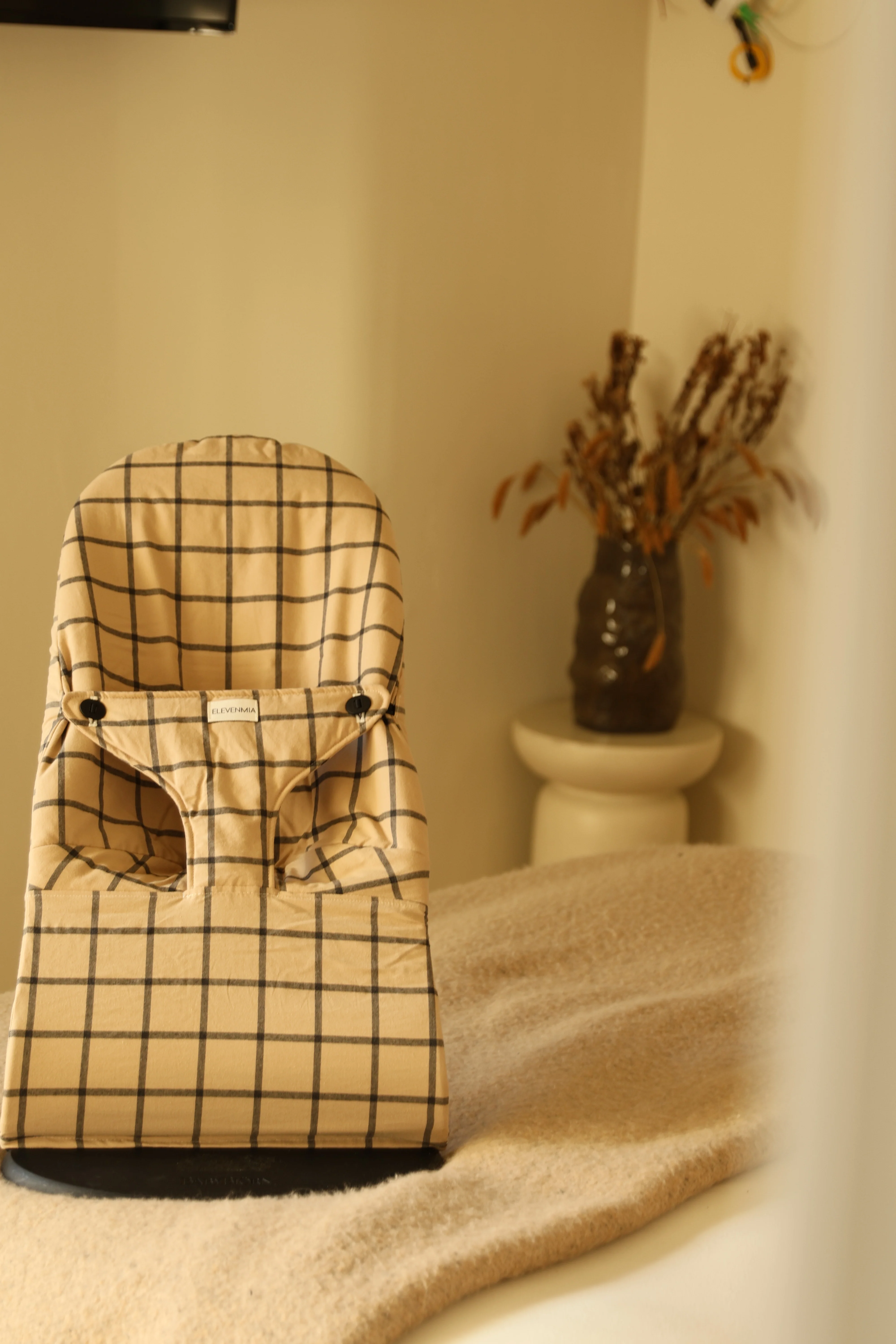 Funda Hamaca BabyJ?rn Vichy Cuadro Ocre