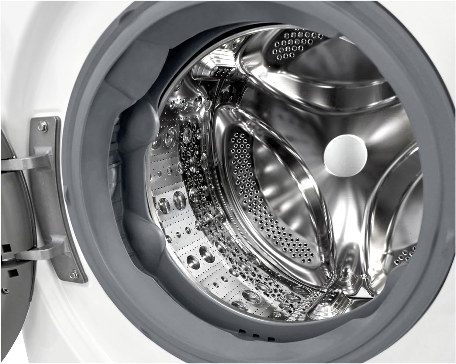 LG V7WD107H2E, Klasse E, Frontlader-Waschtrockner 10,5 - 7 kg, 1400 U/min, AI Direct Drive, Wi-Fi, Tiefenreinigung mit Dampf, TurboWash, Größere Kapazität, 62 x 60 x 85 cm ꟷ Weiß