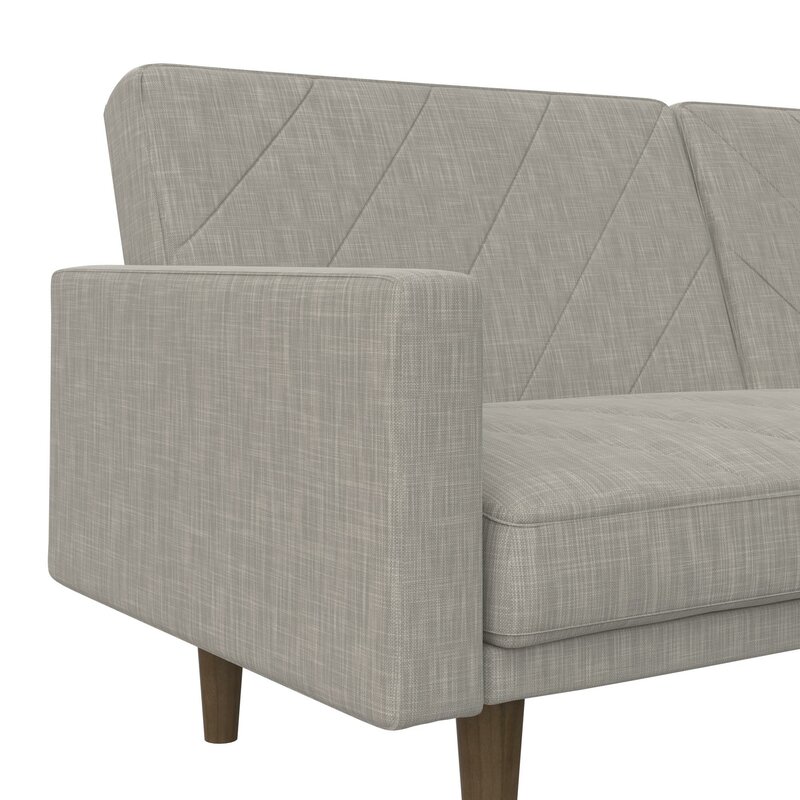 Adria Twin 78.5” Wide Split Back Convertible Sofa