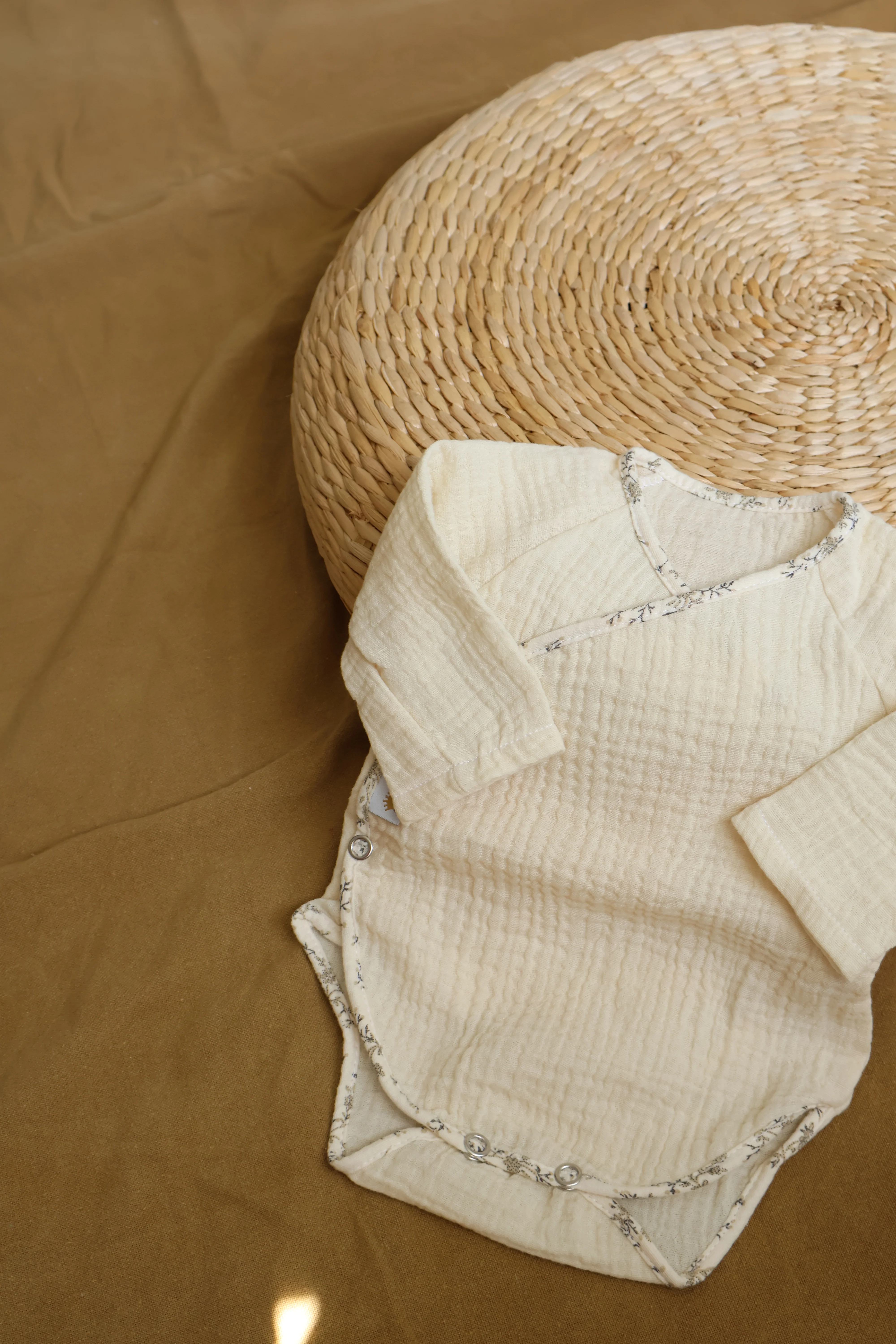 Body Manga Larga Gasa Cruda