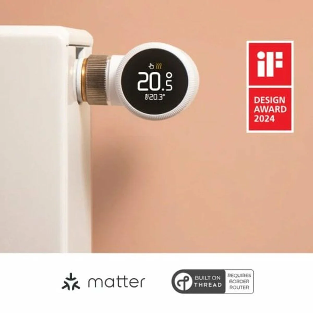 2025 Termostato inteligente para radiador – Control vía aplicación e integración Smart Home, fácil instalación, eficiente energéticamente, compatible con radiadores estándar