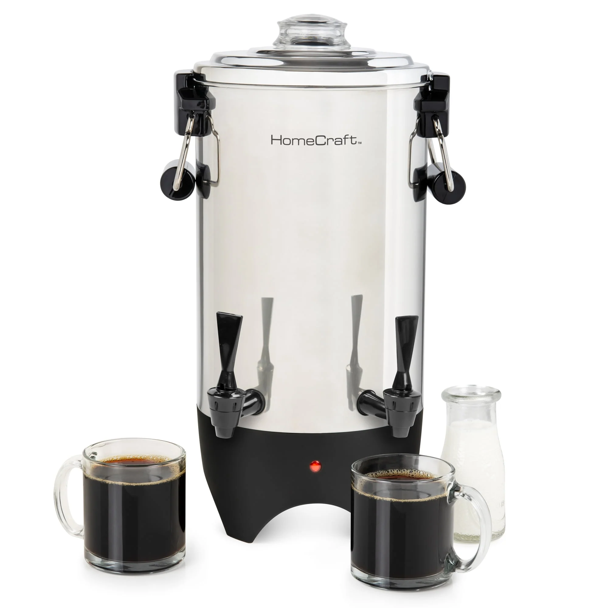 Home Craft CUDS45SS Quick-Brewing Stainless Steel 1000-Watt Automatic 45-Cup Double Faucet Coffee Urn
