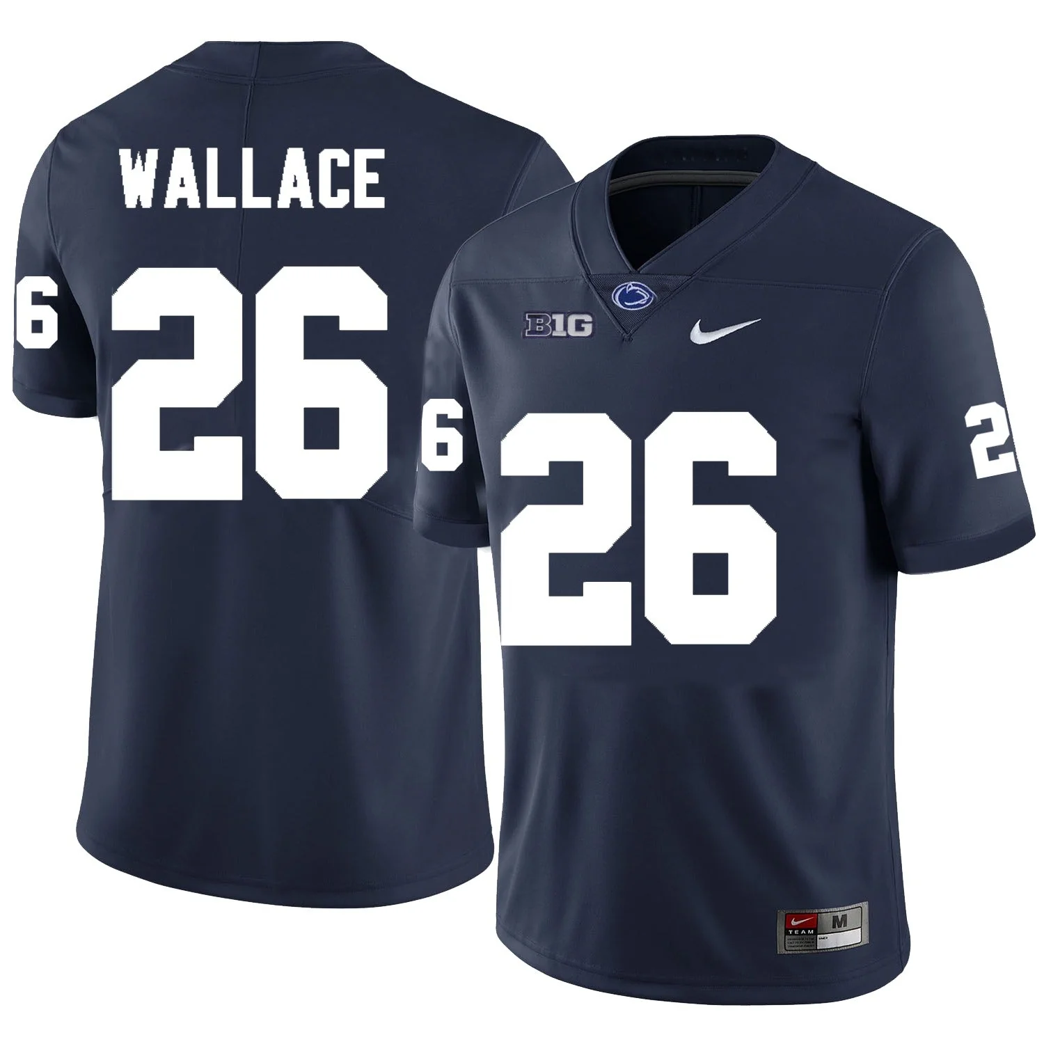 Men��s Penn State #26 Cam Wallace Football Jersey