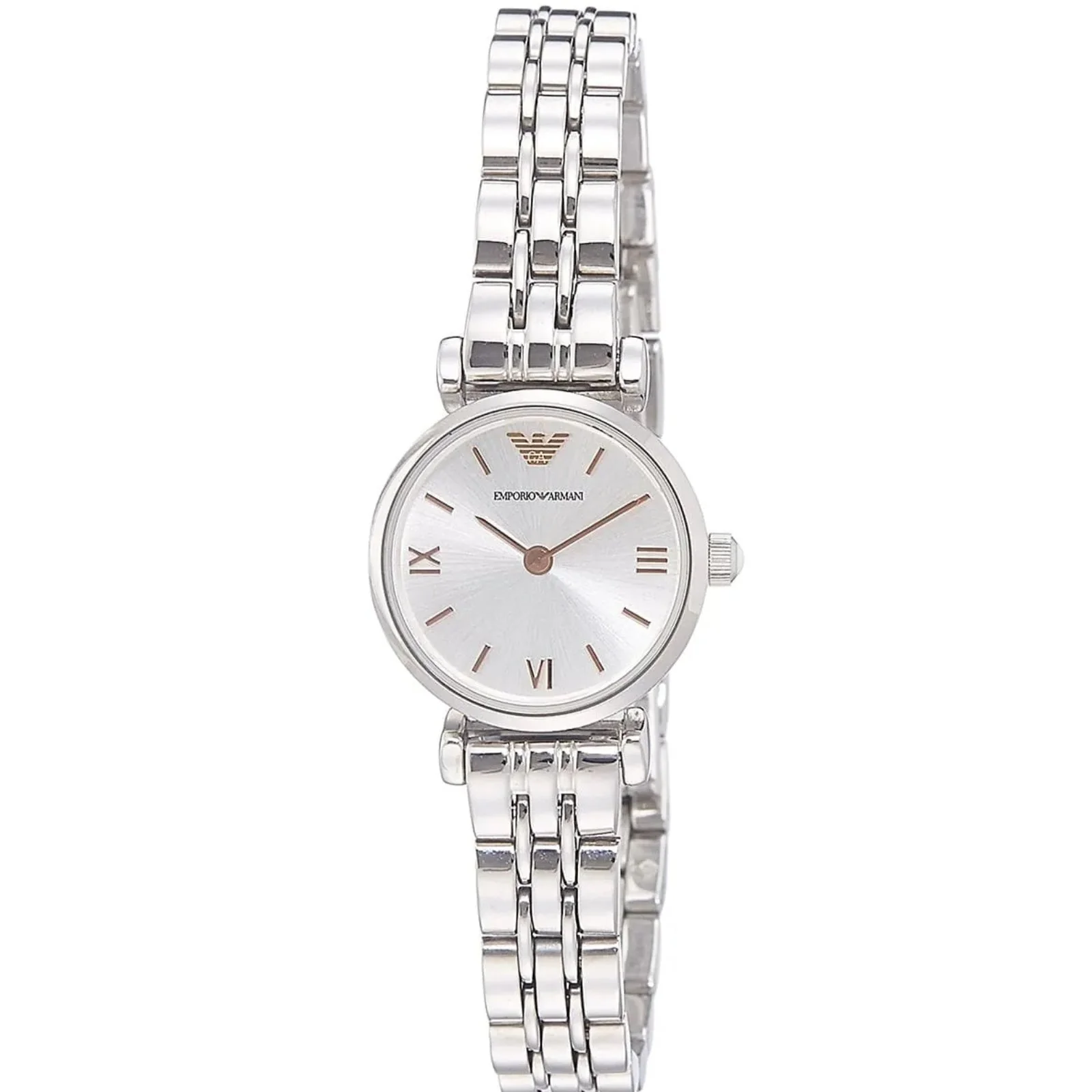 Emporio Armani Gianni T-Bar Mini Silver Women's Watch - AR1935