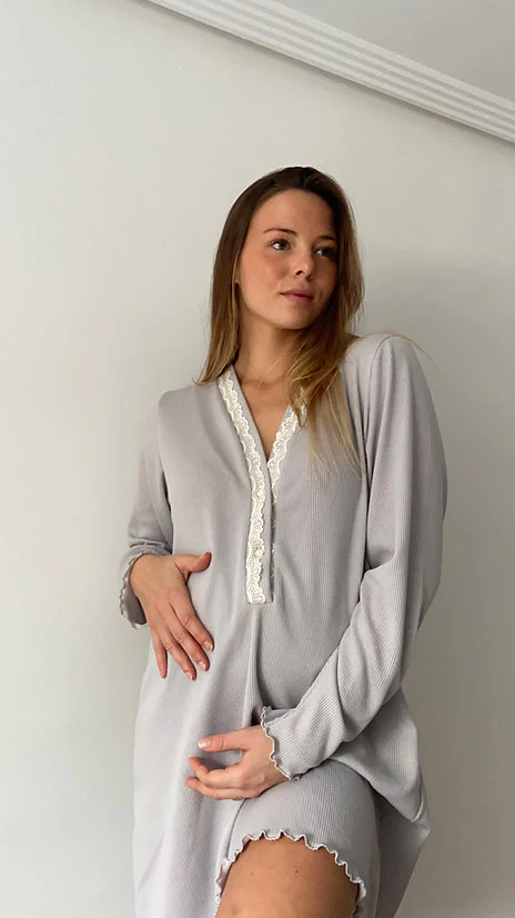 Camis��n Tablilla Manga Larga Canal�� Gris