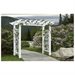 Vita 88′′ x 32′′ x 86.5′′ Fairfield Grande Vinyl Arbor, White, VA84231