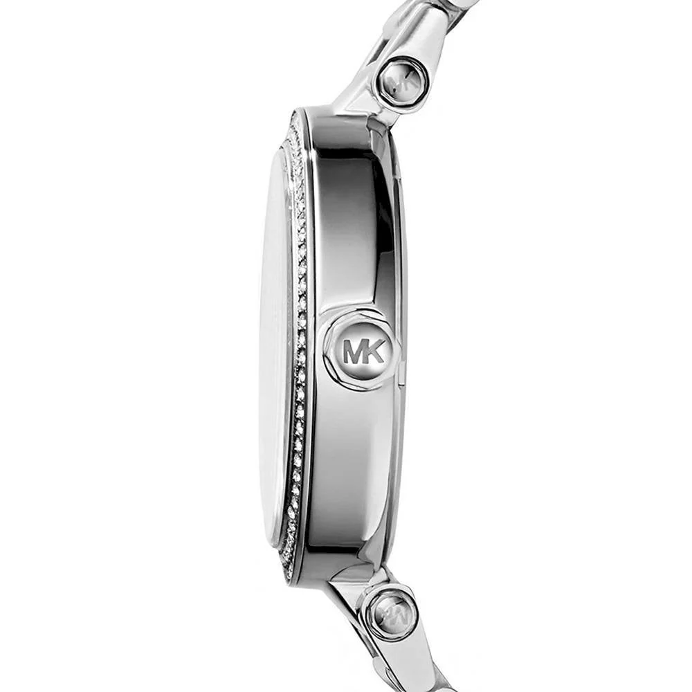 Michael Kors Parker Crystal Pave Dial Silver-Tone Women's Watch - MK5925