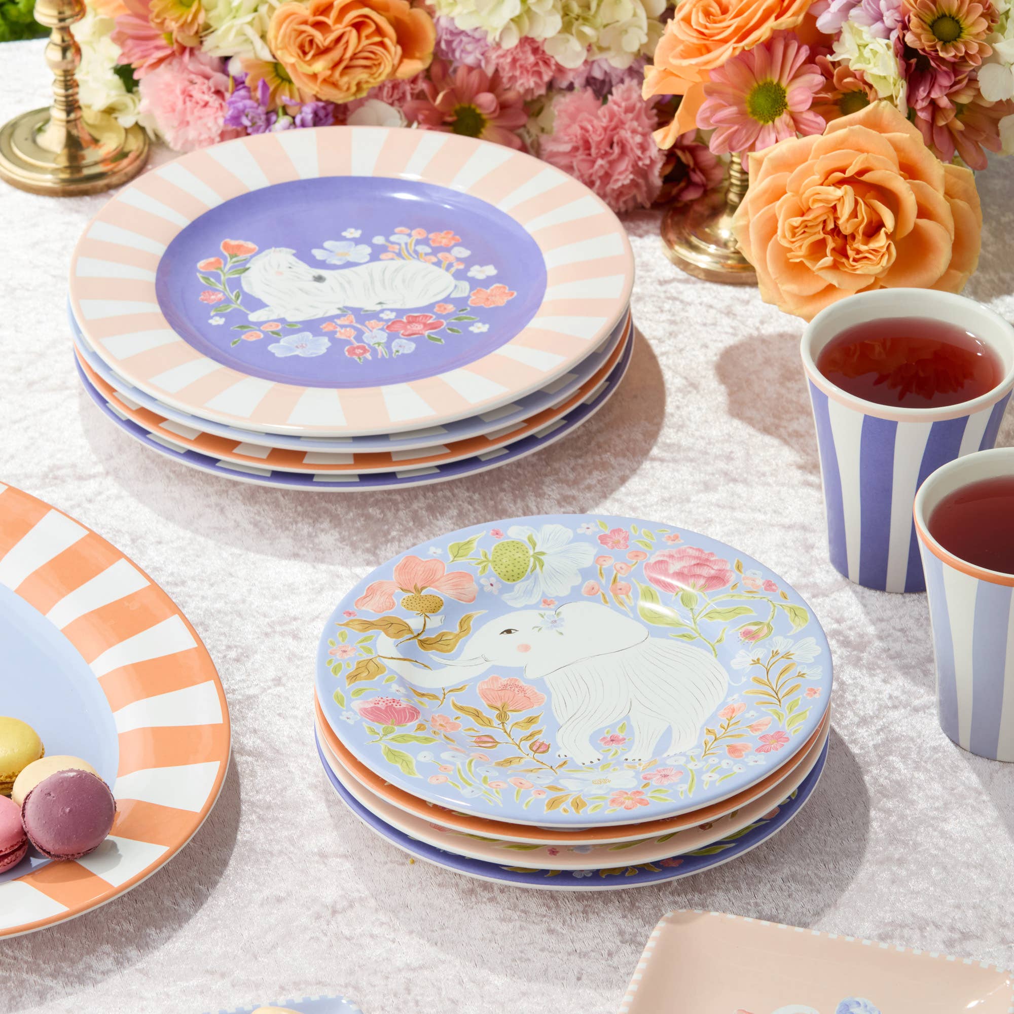 Elephant Menagerie Salad Plate 9