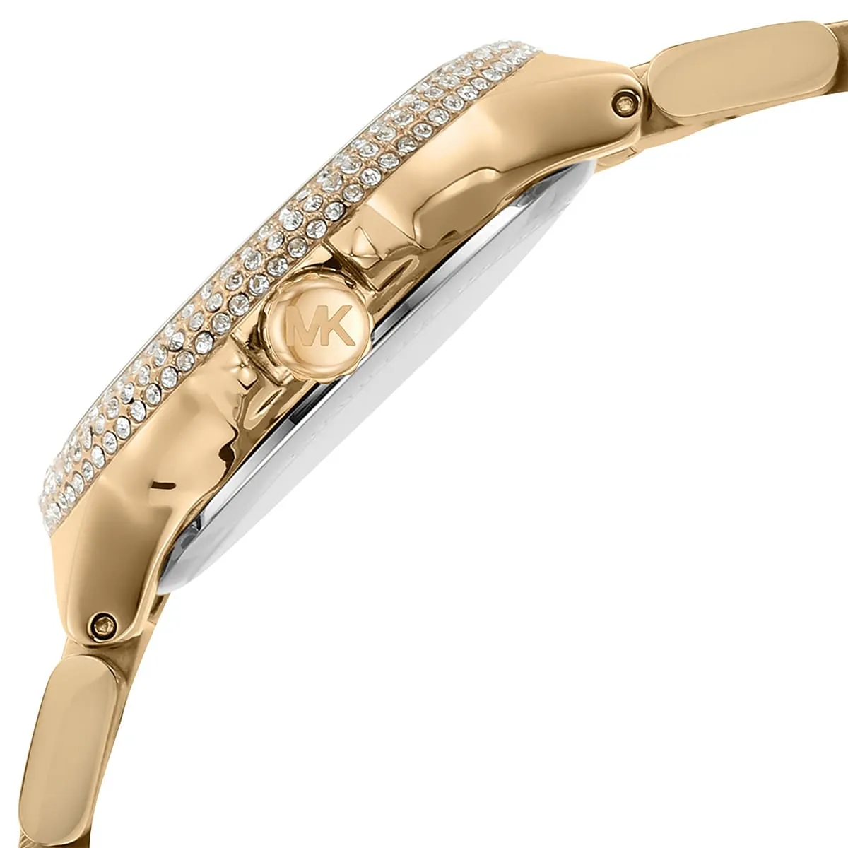 Michael Kors Camille Crimson Pav�� Dial Gold-Tone Women's Watch - MK7196