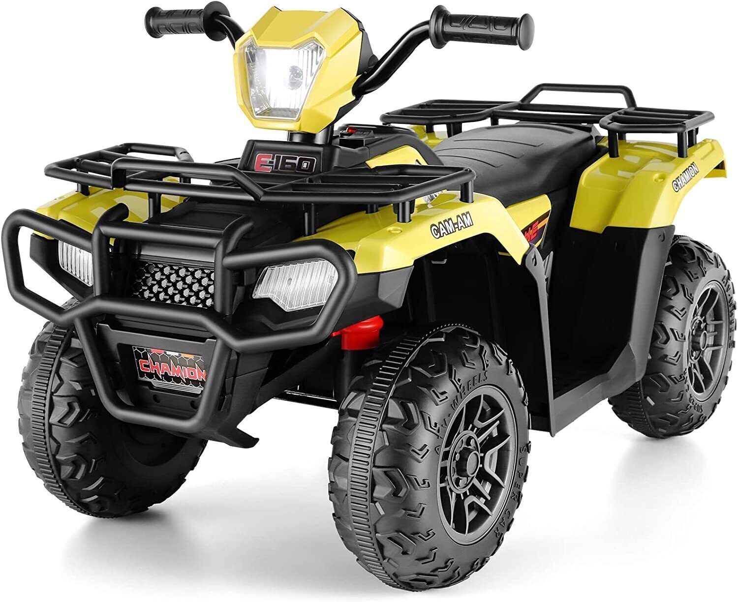 12V Electric Kids Ride On Car ATV 4-Wheeler Quad w/ Music LED Light Gift NEW！