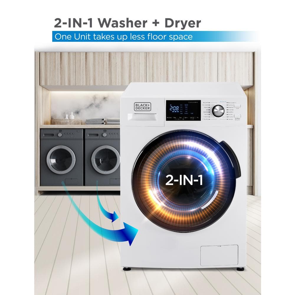 BLACK+DECKER 2.7 cu. ft. All-in-One Washer and Dryer Combo in White BCW27MW?? Last Day For Clearance