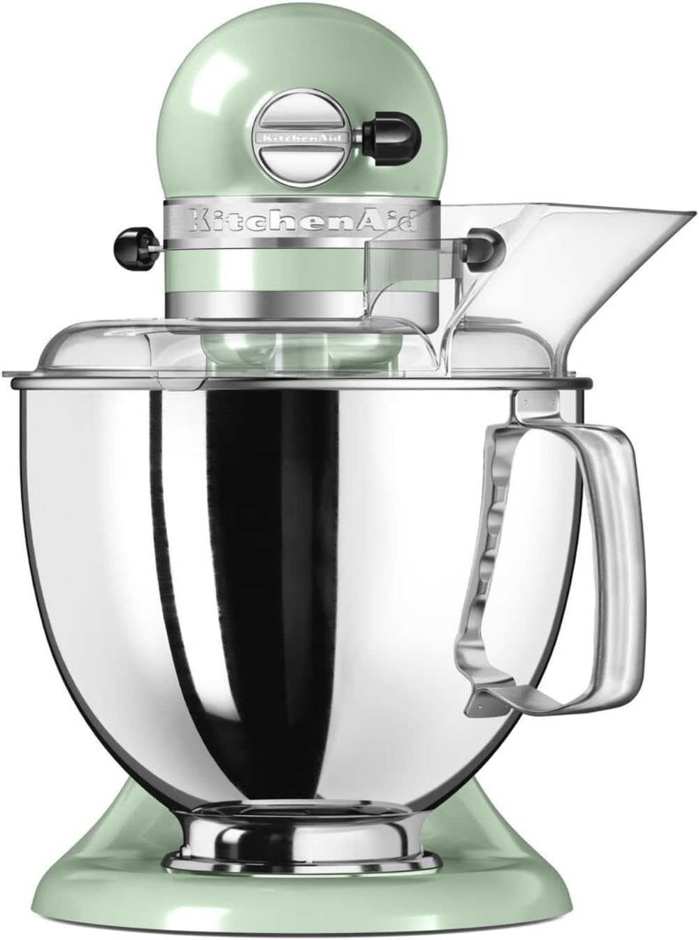 KitchenAid Küchenmaschine I Artisan I Kippbarem Food Processor I Teigknetmaschine mit 5 Zubehör | 2 Schüsseln aus Edelstahl | 4.8 L | Pistaccio