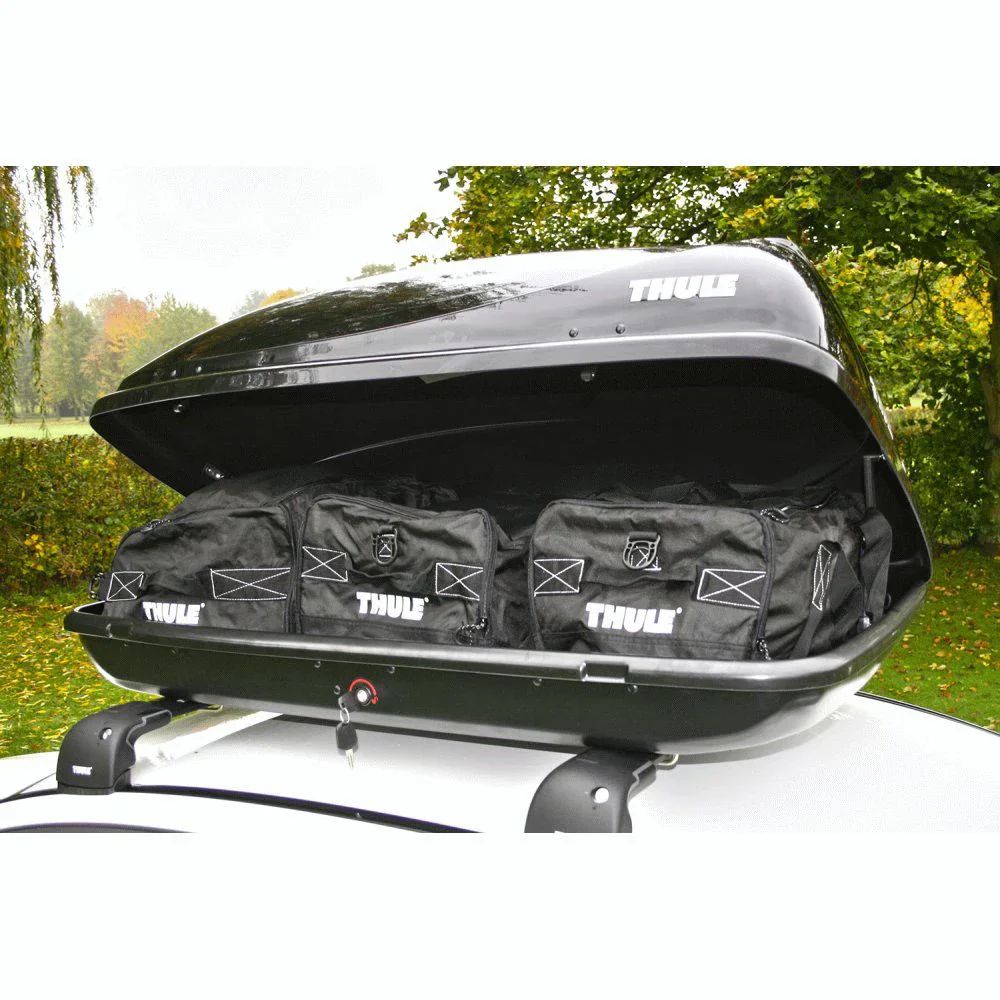 2025 THULE Ocean 100 Cofre de techo negro brillante – 360 litros