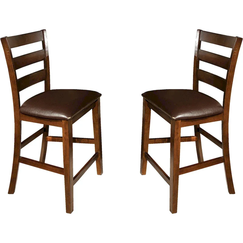Kona Raisin Ladderback Barstools - Set of 2