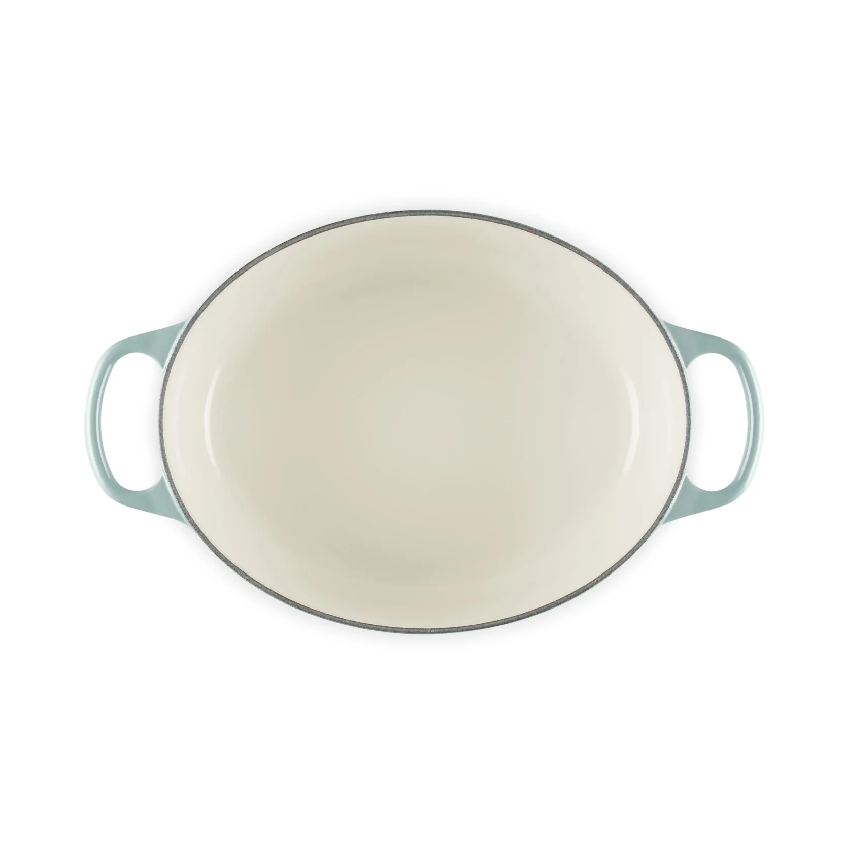 Le Creuset Pfanne Signature Bräter Oval  29 cm Sea Salt