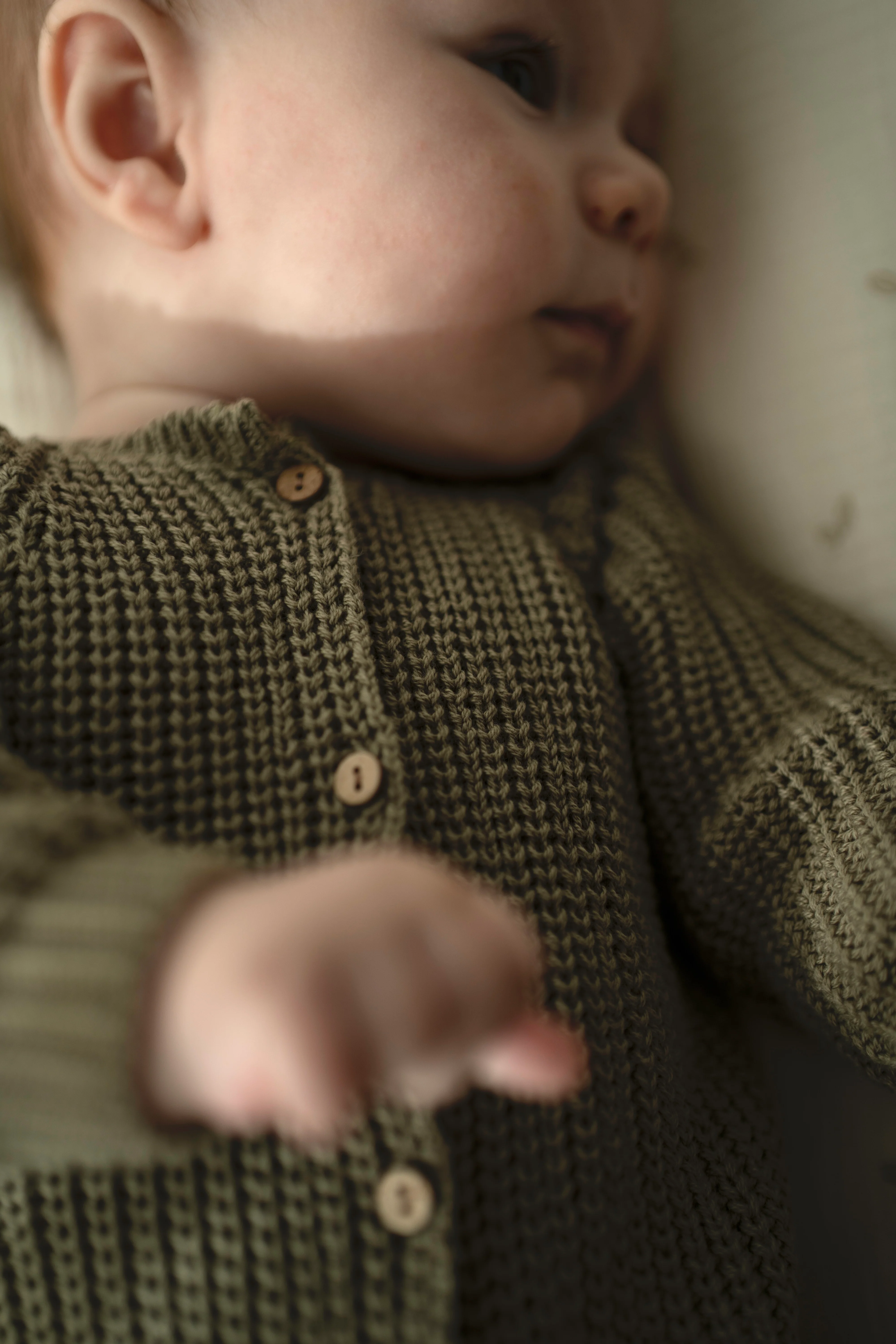 Buzo Punto Tricot Verde Oliva