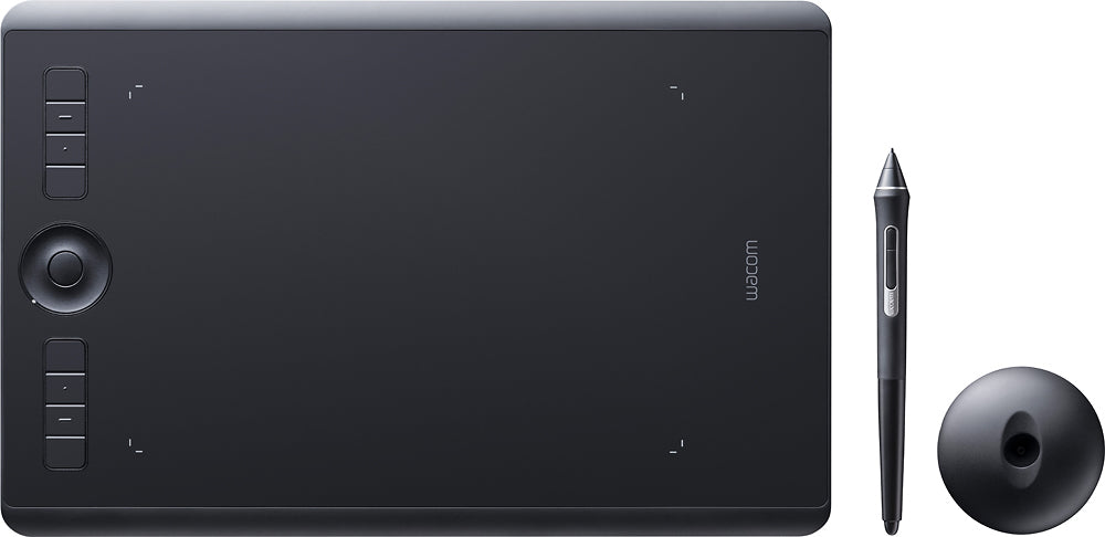 Wacom Intuos Pro Medium Pen Drawing Tablet – Black, Advanced Pen Tech for Digital Artists