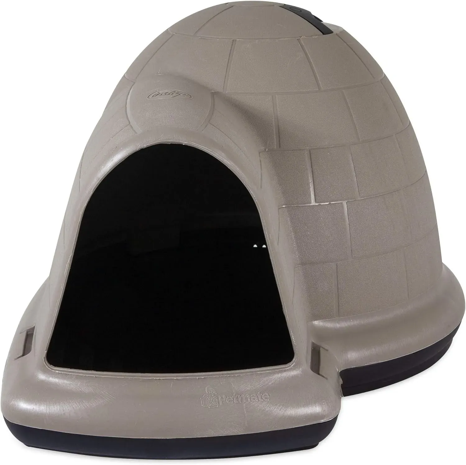 Petmate Indigo Dog House (Igloo Dog House, Made in USA with 90% Recycled Materials, All-Weather Protection Pet Shelter) for XL Dogs -90 to 125 pounds, Made in USA