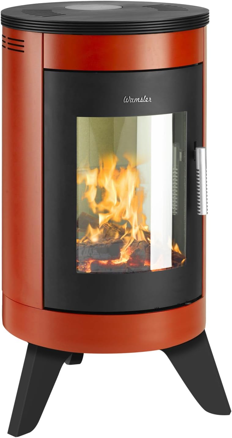 Wamsler W20001016415 City Kaminofen Stahl Rot/A+