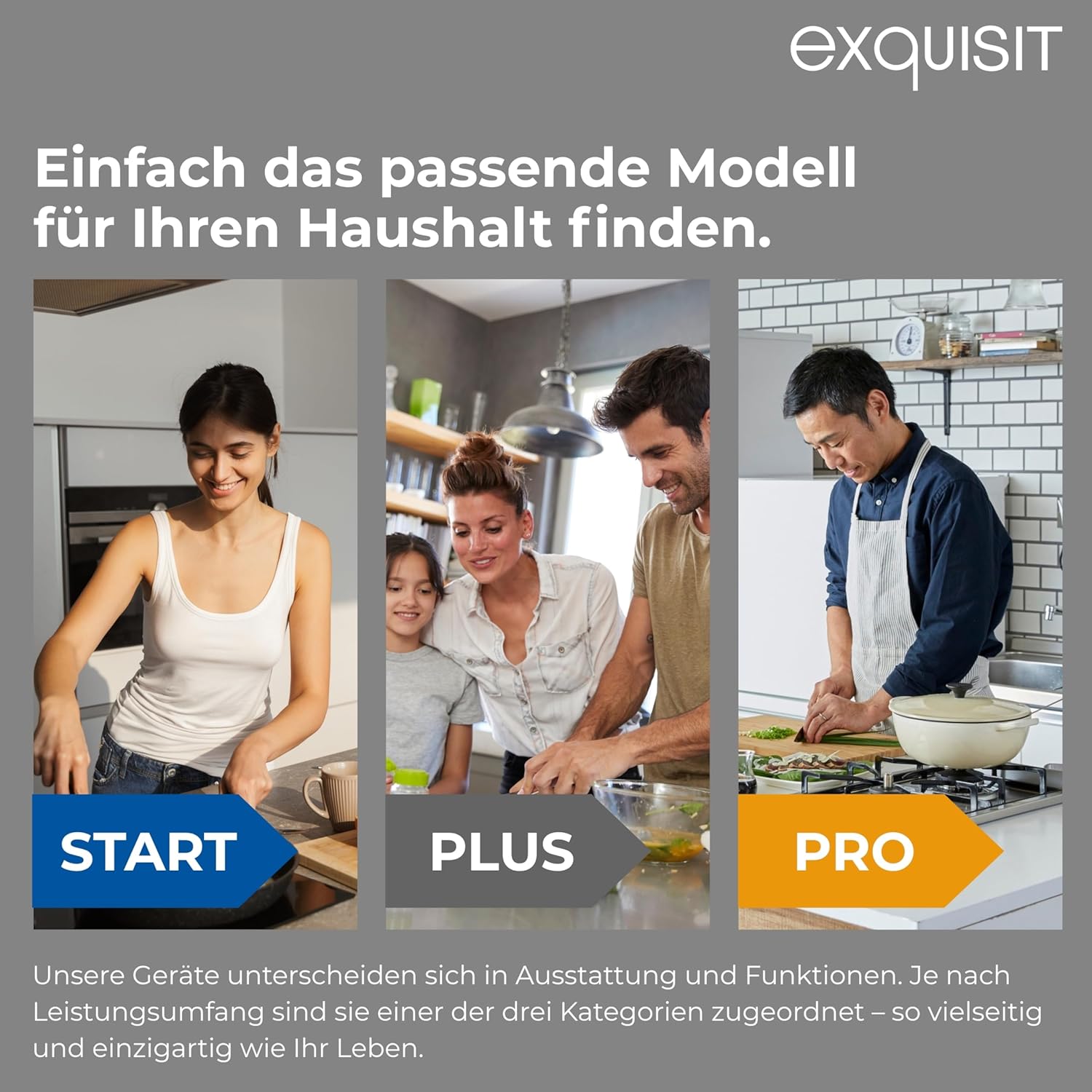 Exquisit Kühl-Gefrierkombination No Frost 193 l – KGC5195 | No-Frost, LED, elektronische Temperaturregelung, Inoxlook, 160 x 51 x 61 cm, Energieklasse E