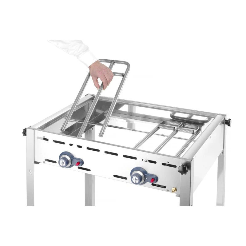 HENDI Gastro-Grill Gas Green Fire 2 Brenner