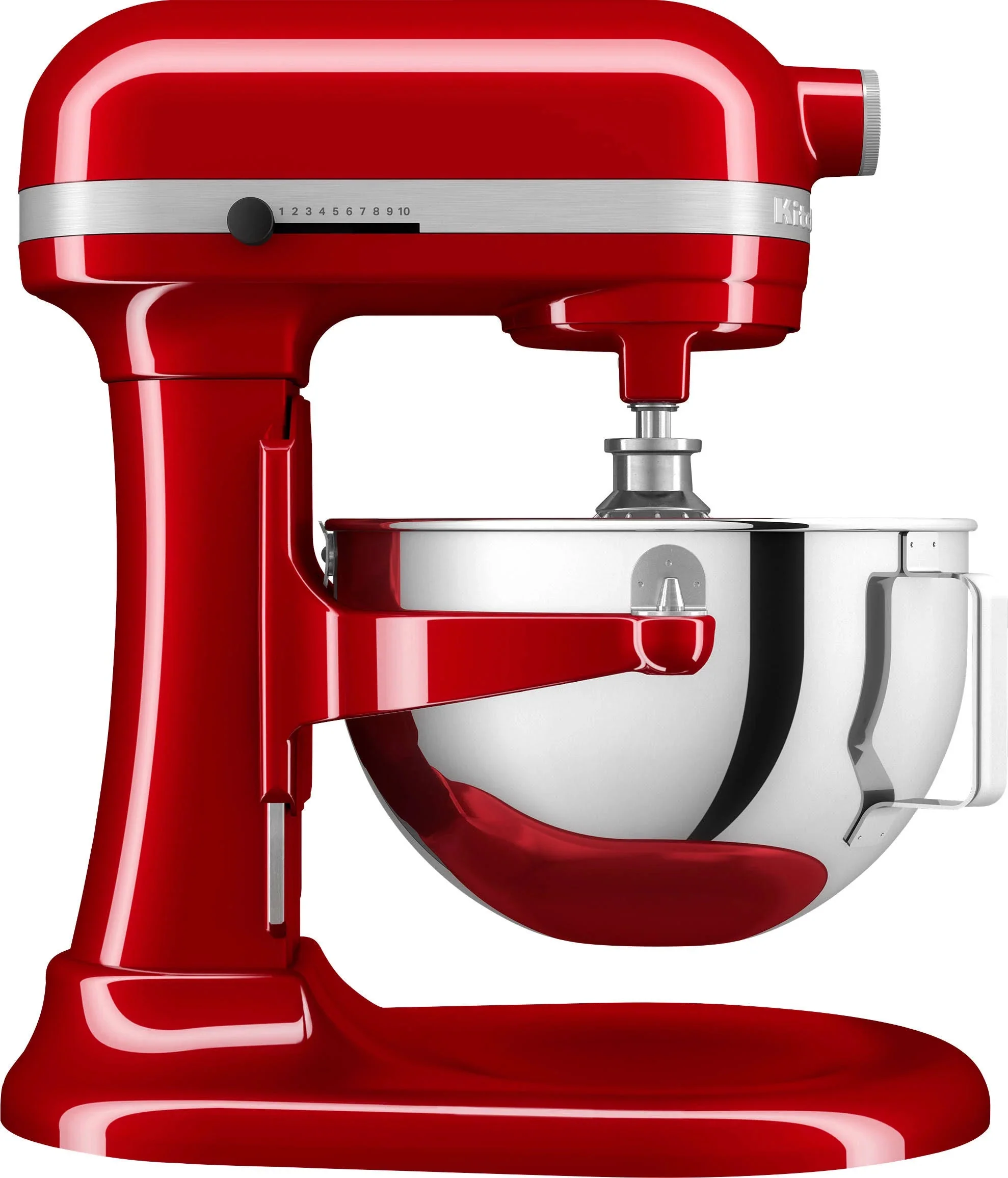 Batidora de pedestal KitchenAid de 5.5 cuartos con tazón elevable - Rojo Imperio
