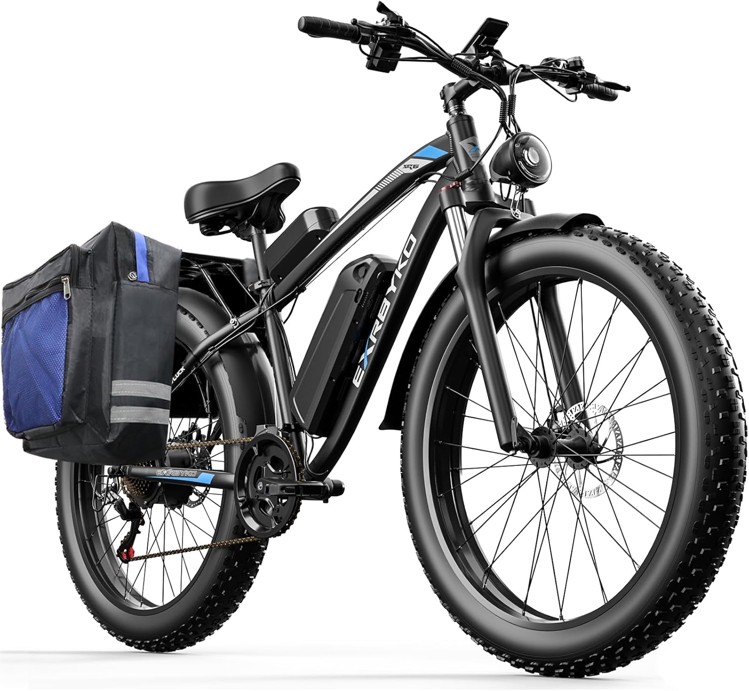 EXRBYKO E Bikes for Adults Electric, Peak 1500W/2000W 37MPH Fat Tire Electric Bike for Adults, 48V 17.5AH 840WH Battery, 80 Miles Ebike with 21-Speed Gear ON/Off Road Electric Bicycle UL Certified