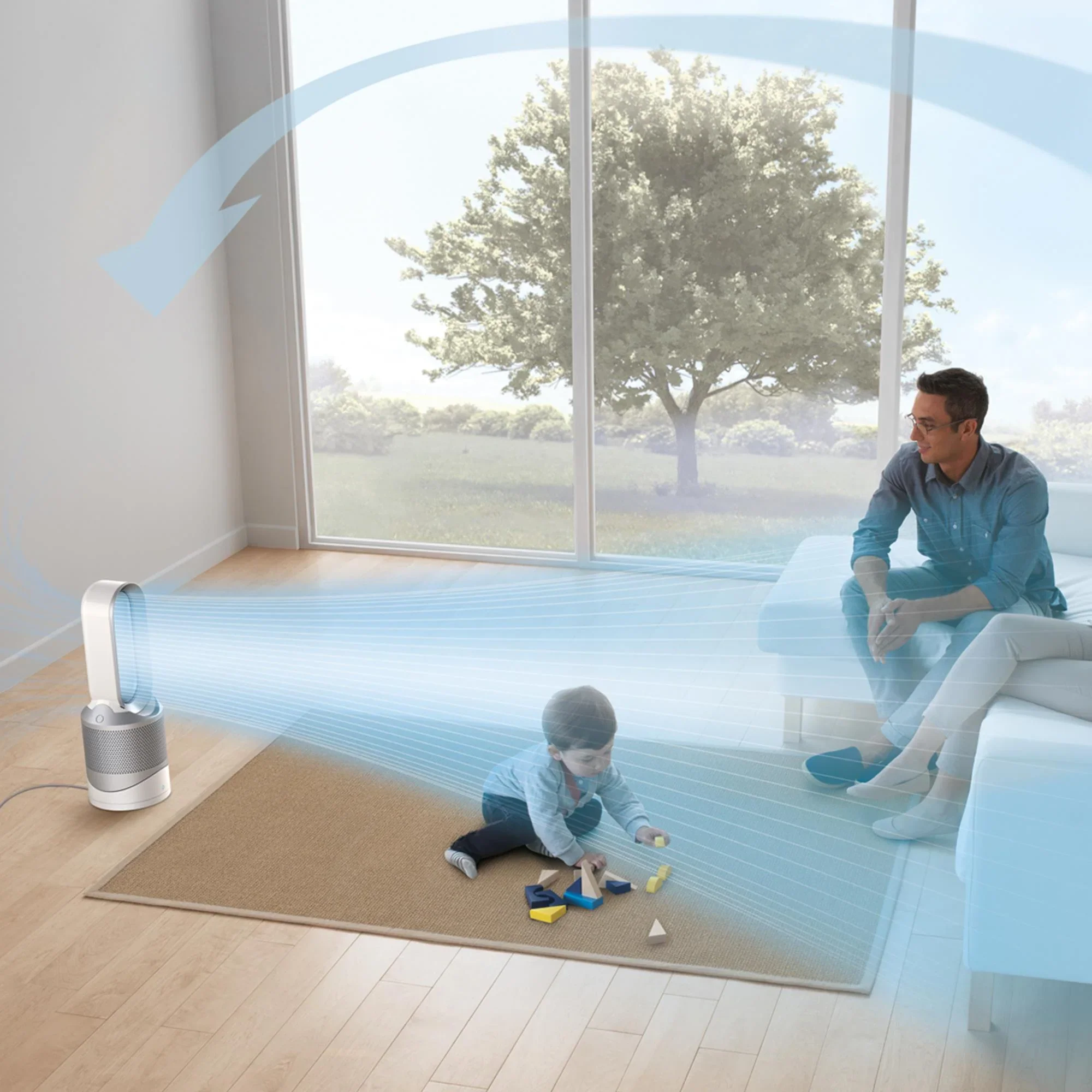 Dyson Pure Hot+Cool Ventilatore Purificatore Termoventilatore – Bianco/Argento