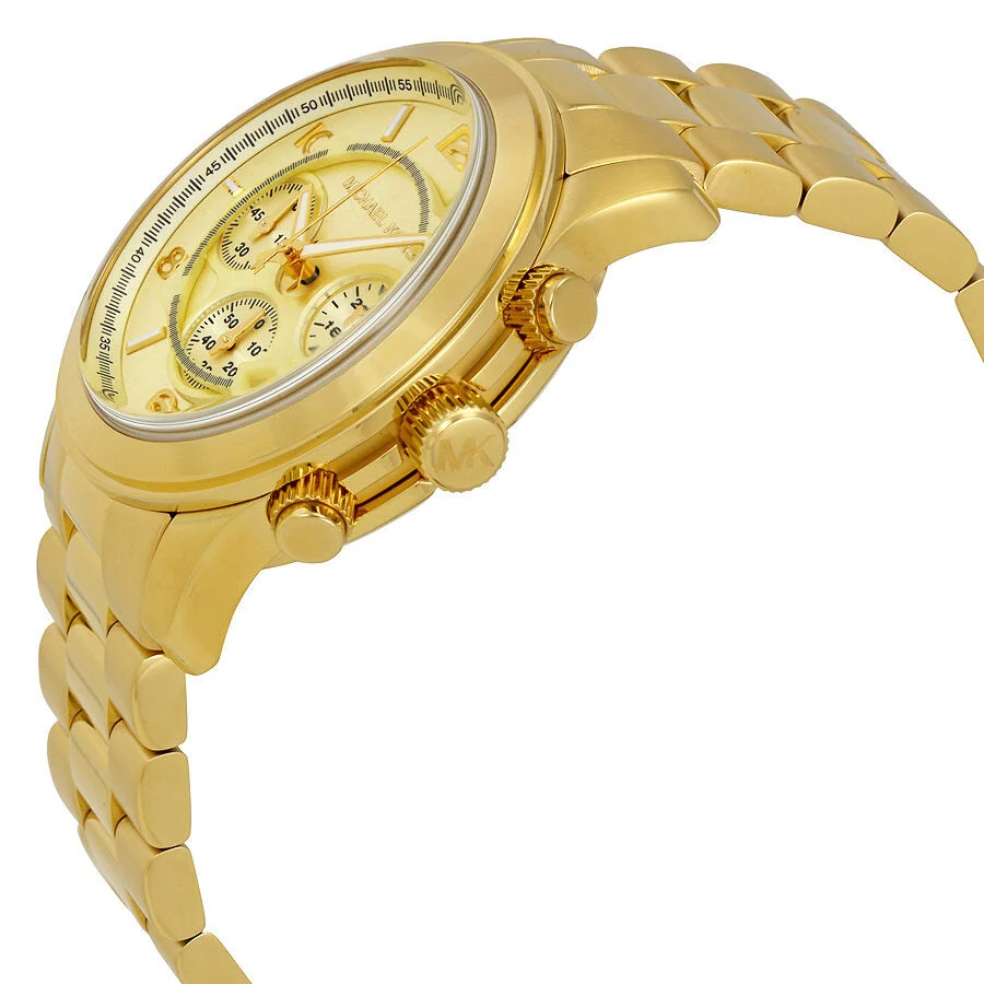 Michael Kors Runway Chronograph Champagne Dial Men's Watch MK8077