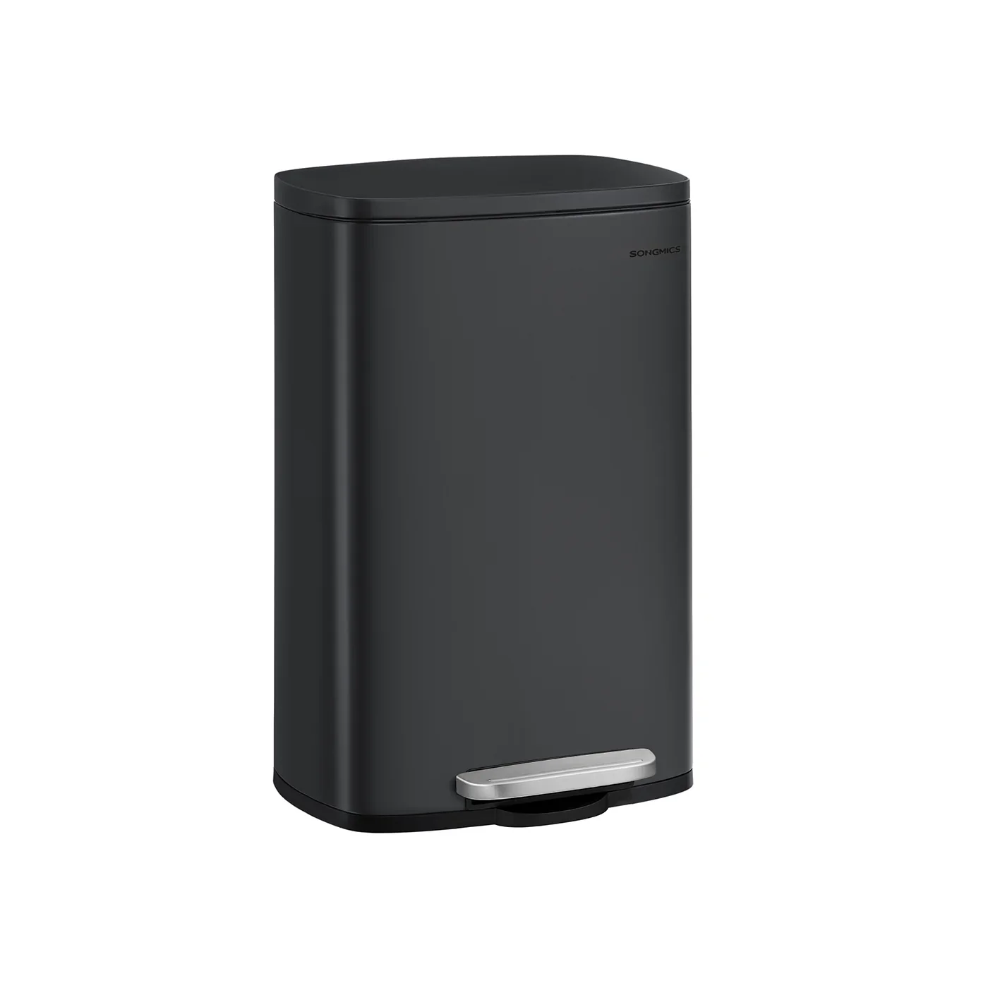 Cubo de Basura Basurero para Cocina Cierre Suave Pedal Acero Cubeta Interior