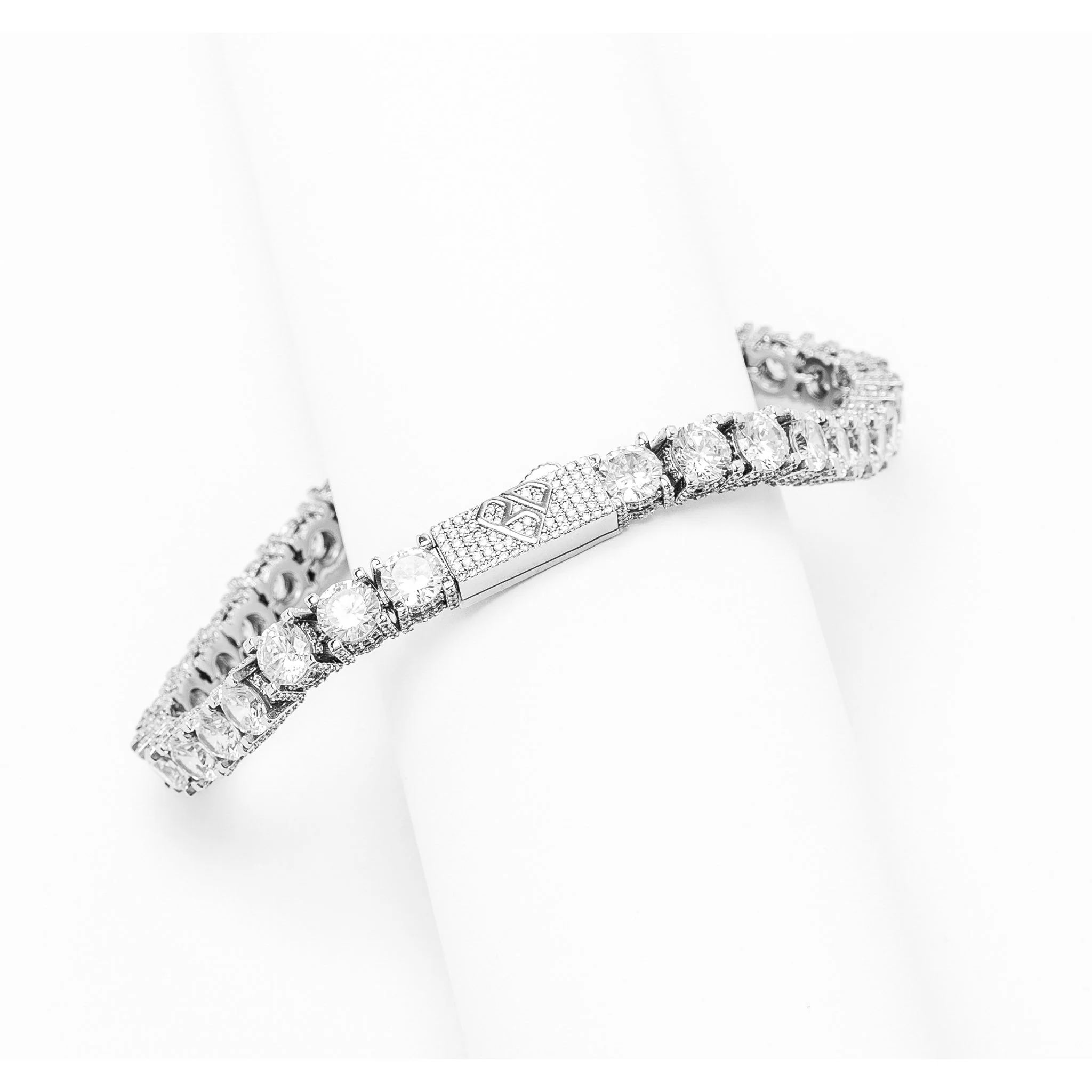 Big Daddy 6MM Diamond Silver Tennis Iced Out Bracelet
