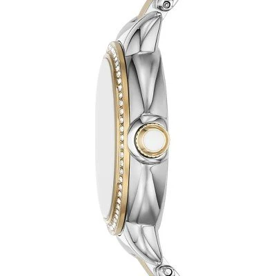 Emporio Armani Mia Quartz Mother of Pearl Dial Two Tone Steel Strap Watch AR11524