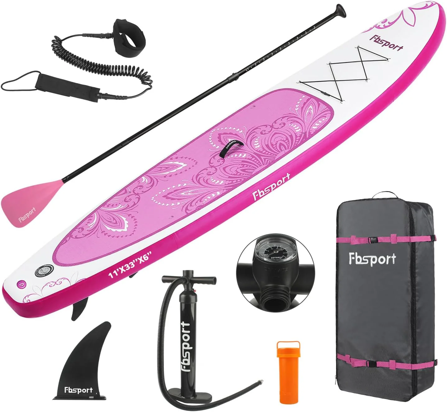 Premium-Stand-Up-Paddle-Board, Yoga-Board mit strapazierf?higem SUP-Zubeh?r und Tragetasche | Breiter Stand, Surf-Kontrolle, rutschfestes Deck, Leine, Paddel und Pumpe f��r Jugendliche und Erwachsene