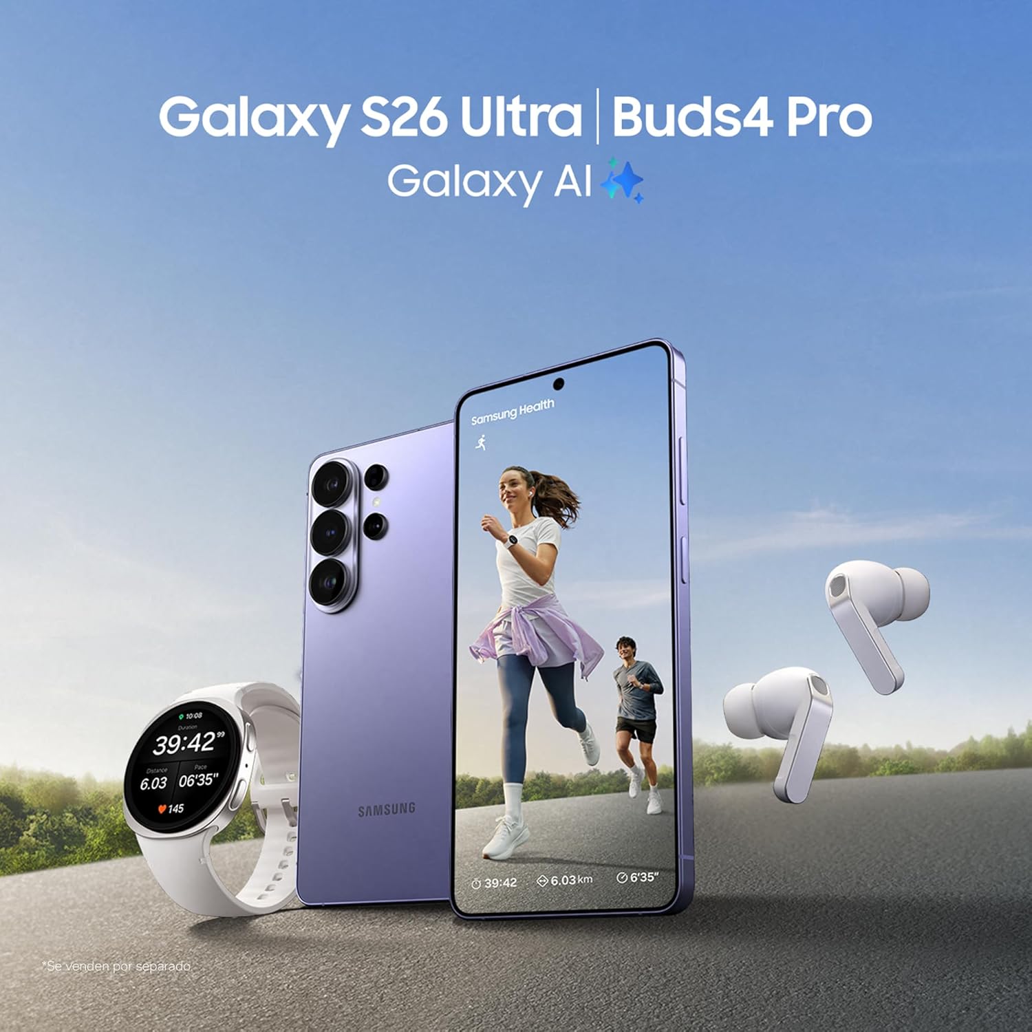 Samsung Galaxy S26 Ultra, 512GB, Smartphone con Galaxy AI, Cámara 200MP, 12GB RAM, Batería 5000mAh, Garantía del Fabricante 3 Años+1 Año Extra, Color Violeta Cobalto (Versión Española)