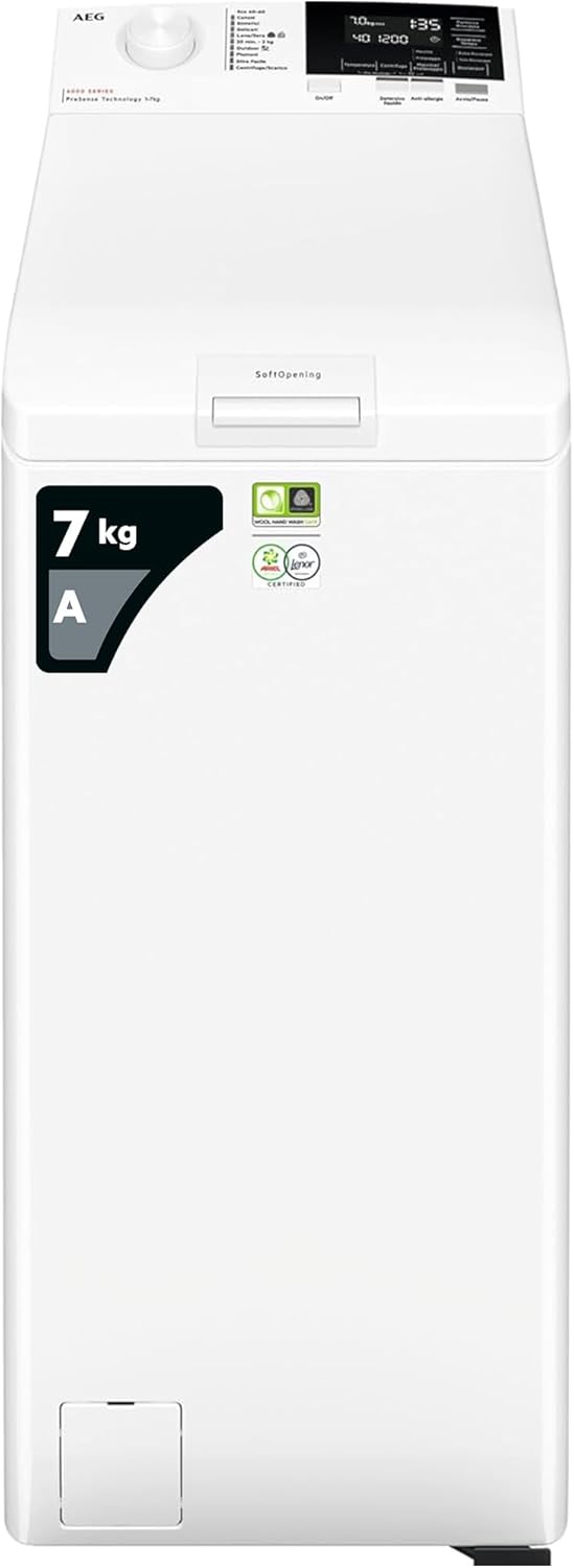 AEG LTR6G37A lavadora cargador superior serie 6000 Prosense 7 kg