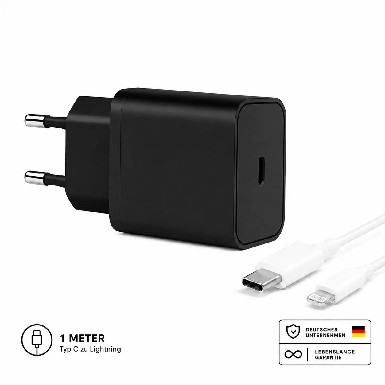 45W USB-C Schnellladegerät mit Kabel �?Netzteil, Ladegerät & Ladeadapter für iPhone, Samsung, Xiaomi & Huawei