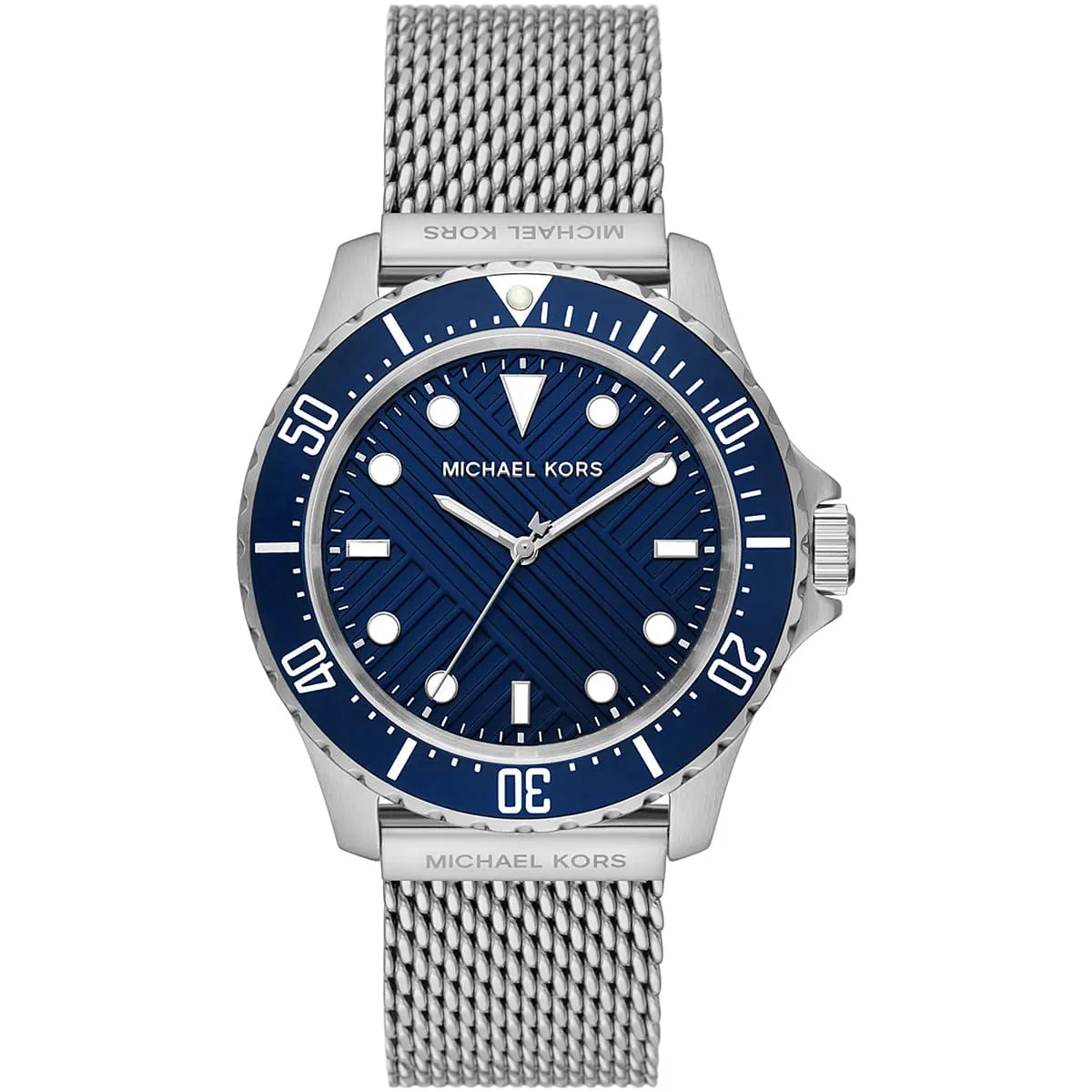 Michael Kors Oversized Slim Everest Silver-Tone Mesh Men's Watch - MK9082