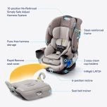 4Ever DLX 4-in-1 Child Car Seat, Charlie | Car seat for babies and toddlers, 10 years of use | Rear-facing, forward-facing and booster seat | Safe, comfortable and practical