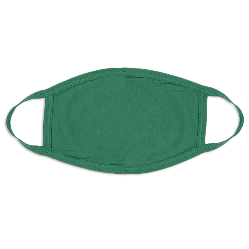 Green Face Masks Cotton |  12 PACK | Adult Size Double Ply Soft Cotton 134KG