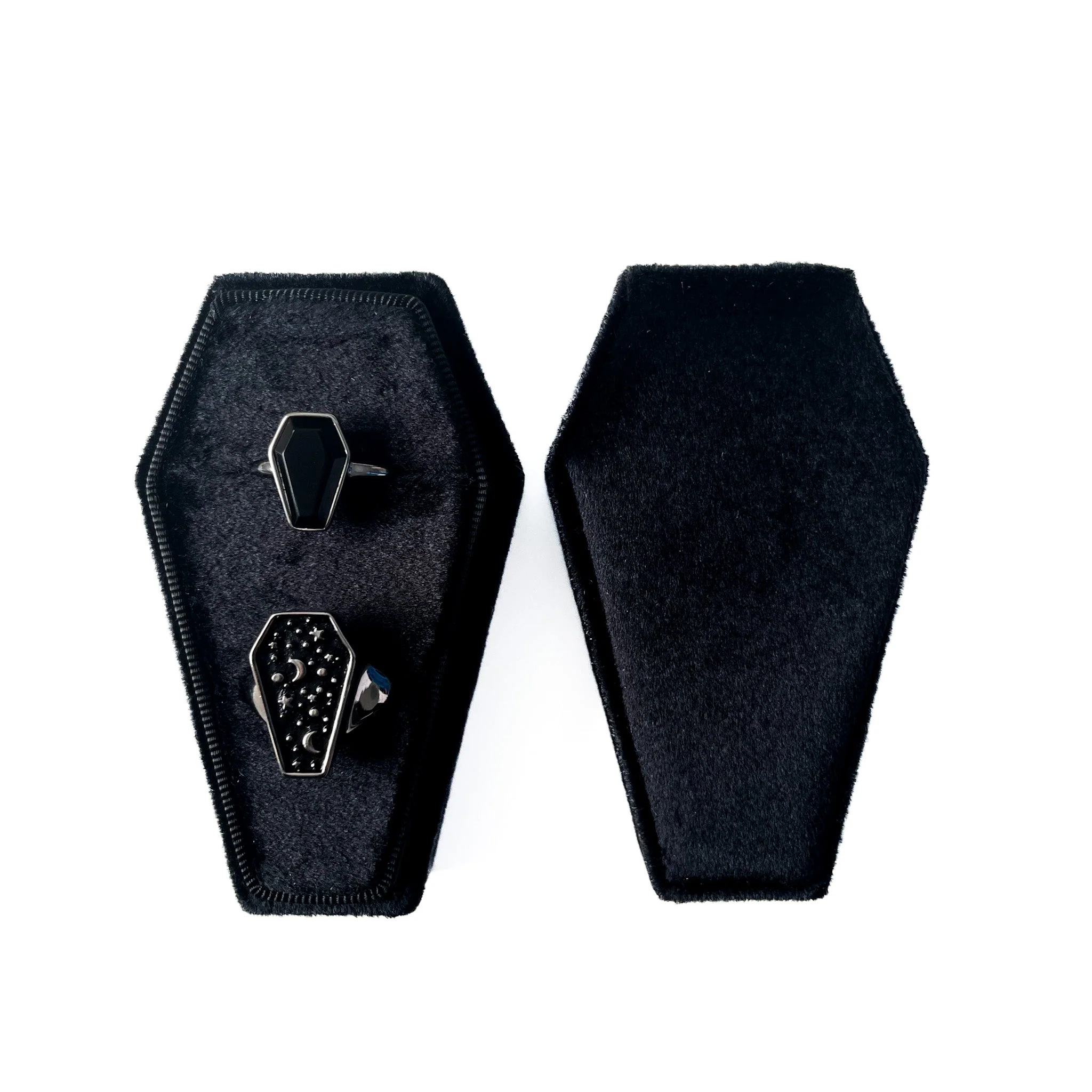 Plain Coffin Engagement Ring Box