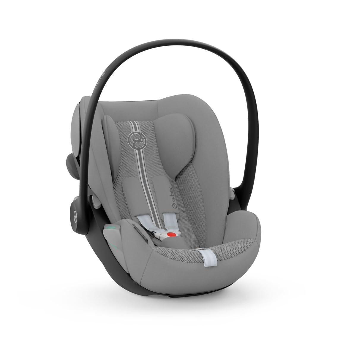 CYBEX Gold Babyschale Cloud G i-Size Comfort, Inkl. Neugeboreneneinlage, Ab Geburt bis ca. 24 Monate, Für Kinder ab 40 cm bis 87 cm, Max. 13 kg, Moon Black