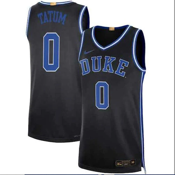 Men's #0 Jayson Tatum Duke Blue Devils College Basketball Jersey