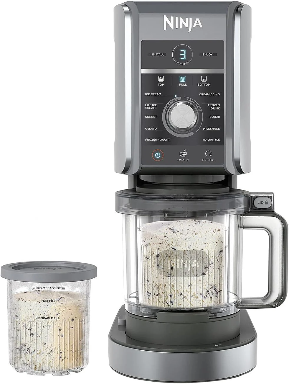 Ninja CREAMi Deluxe 11-in-1 Luxury Ice Cream and Frozen Dessert Maker