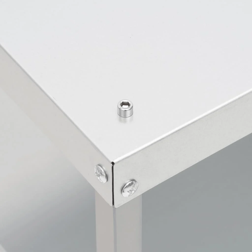 2025 Ahumador 44,5 x 29 x 83 cm con mesa 40 x 28 x 44,5 cm galvanizado – Armario para ahumar plateado