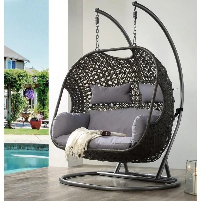 2025 Patio wicker swing chair